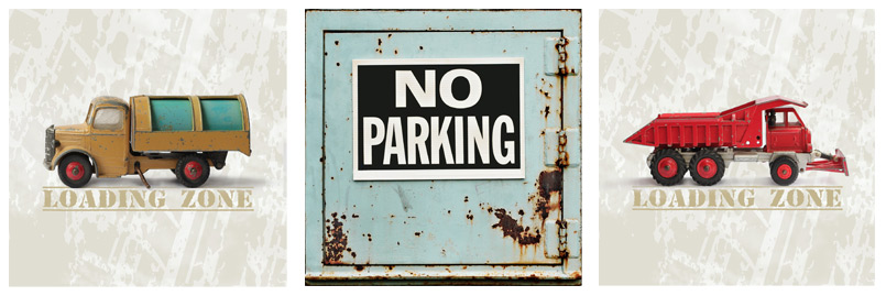 muursticker 3 luik dinky toys